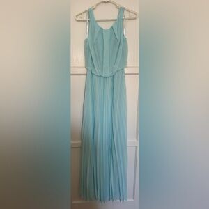 Light blue pleated dress